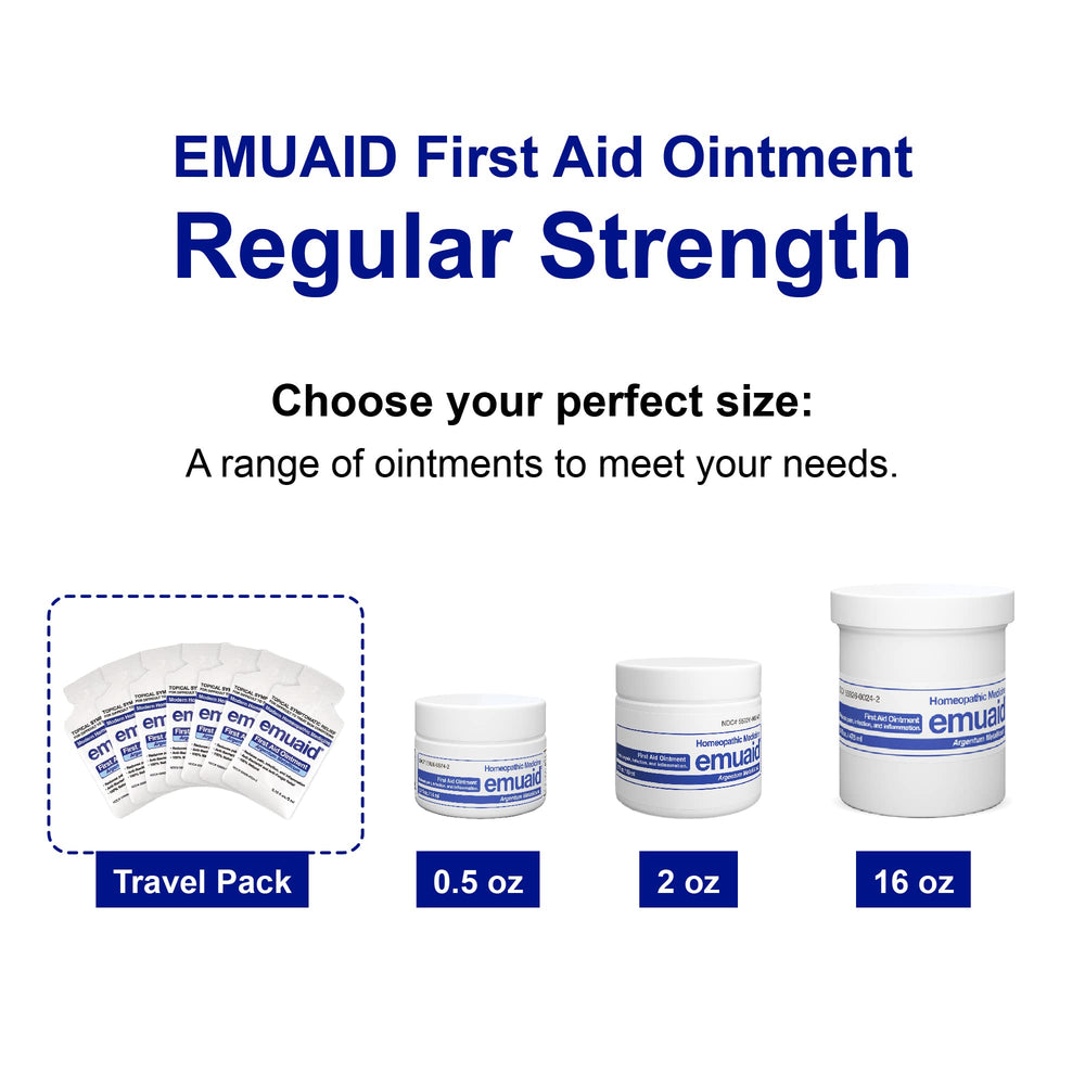 Emuaid 30-day supply packaging keeps care consistent.