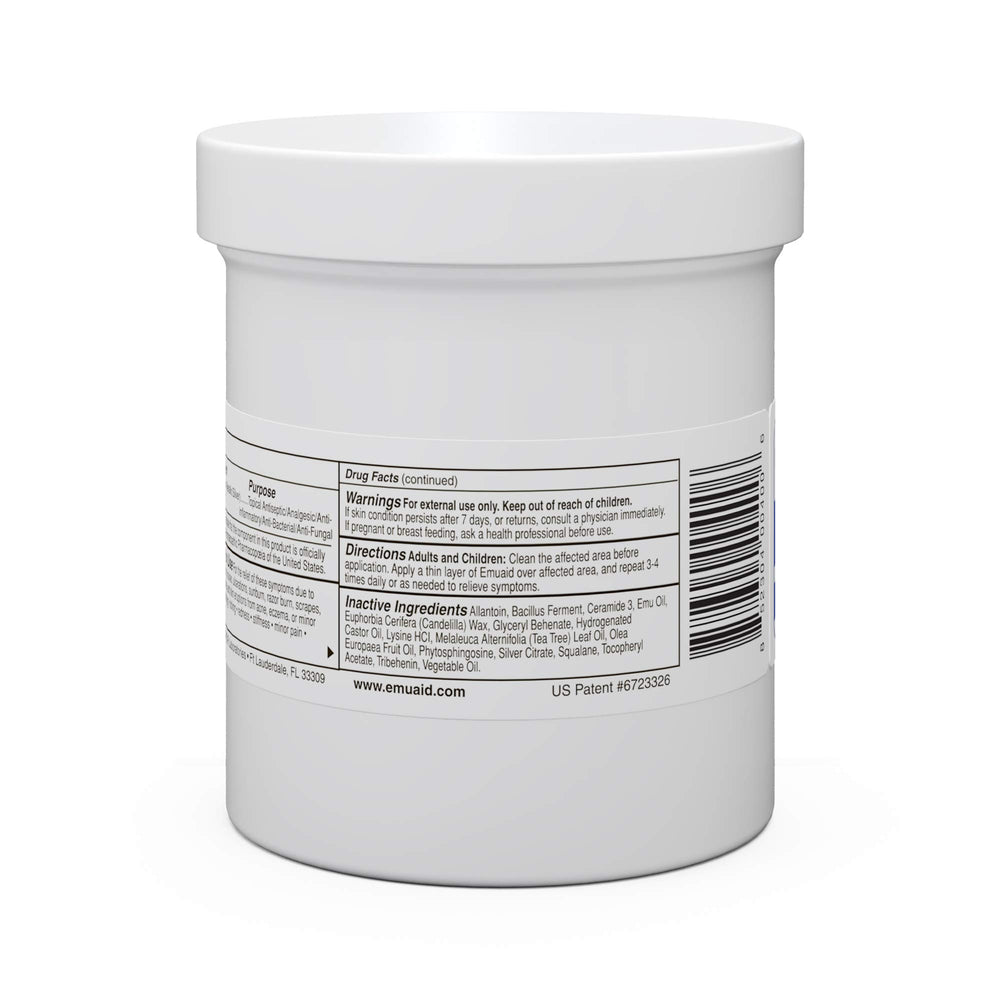 EMUAID ointment ingredients argentum metallicum highlighted for skin care