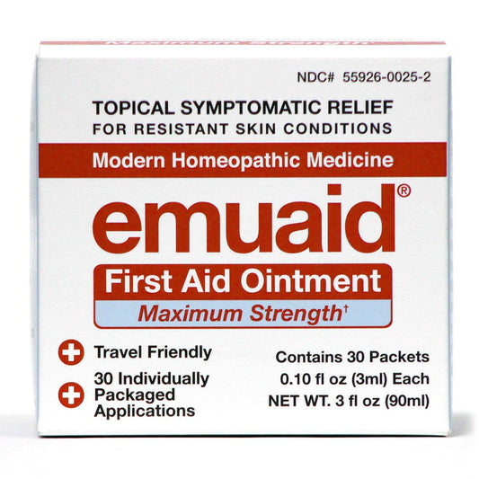 emuaid travel pack ointment packets for convenient on-the-go skin care.