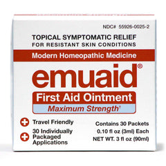 emuaid travel pack ointment packets for convenient on-the-go skin care.