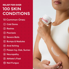 tea tree oil and vitamin E ingredients highlighted in emuaidMAX
