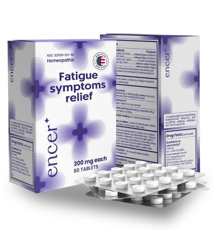 Encer homeopathic medicine packaging front view highlighting natural energy support