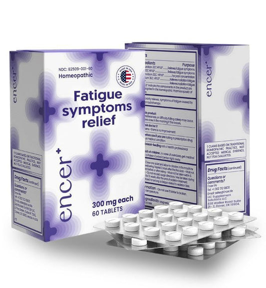 Encer homeopathic medicine packaging front view highlighting natural energy support