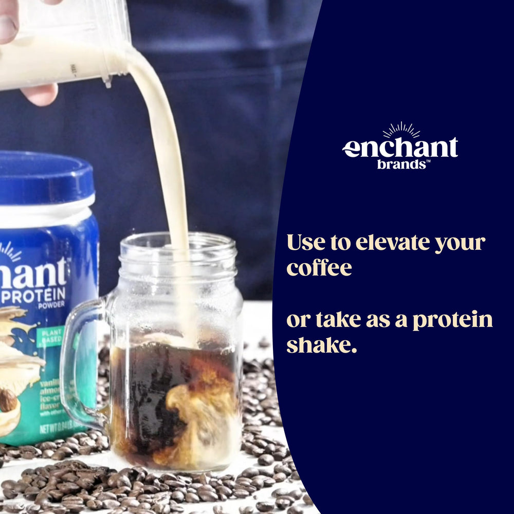 Close-up shows creamy texture and aroma of Enchant powder