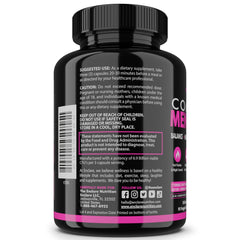 Enclare Nutrition MenoFlow label detail emphasizing quality, GMP-made in the USA