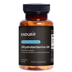 Endurance Products ENDUR Dihydroberberine bottle highlights sustained-release support.