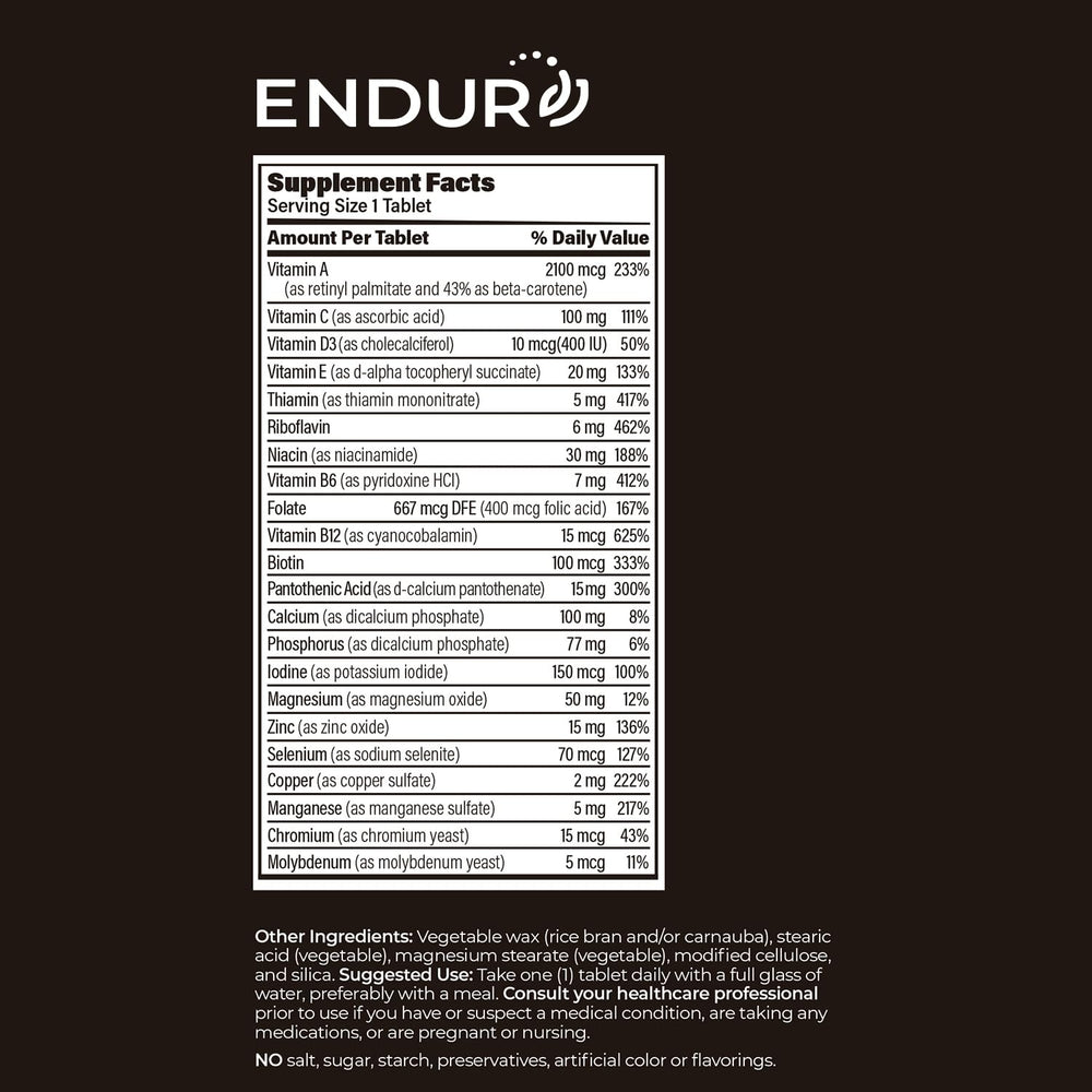 Endur-VM daily-dose setup suggests easy routine for busy days.