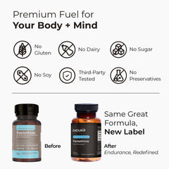 Easy-swallow Endurance Pantethine tablet designed for simple daily intake.