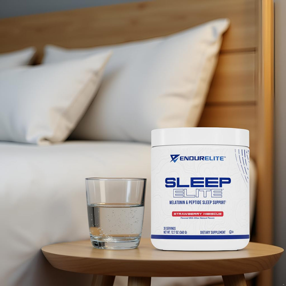 EndurElite Sleep Elite strawberry hibiscus powder flavor for a calming routine