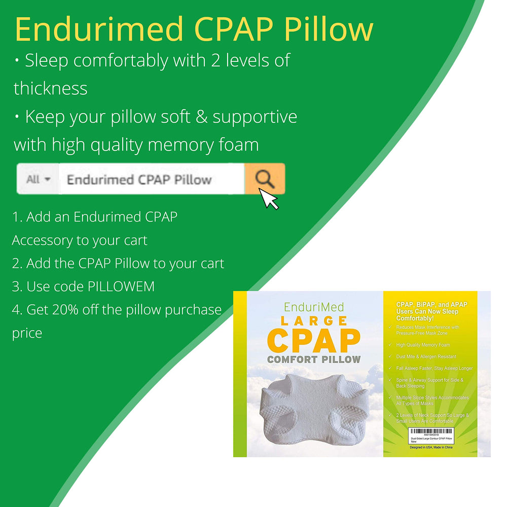 EnduriMed CPAP pillow case easy-clean zipper for hygiene