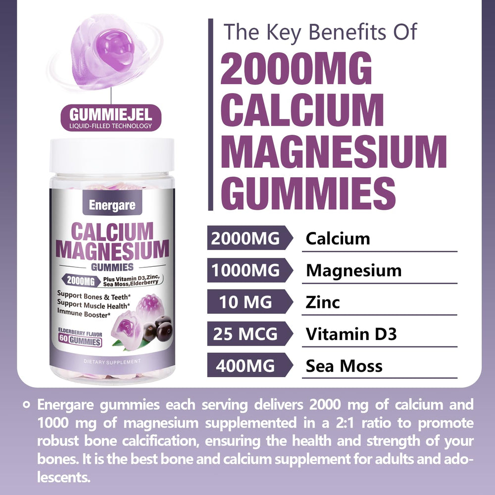 Energare sea moss infused gummies package highlighting nutrient boost