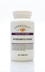 Energique Physician Choice multivitamin bottle with iron-free formula for daily wellness.