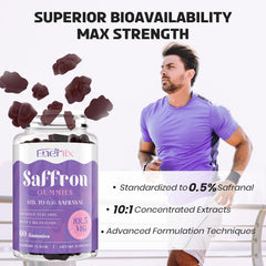 Enerlix Saffron Gummies scene depicting daily mood improvement at work.