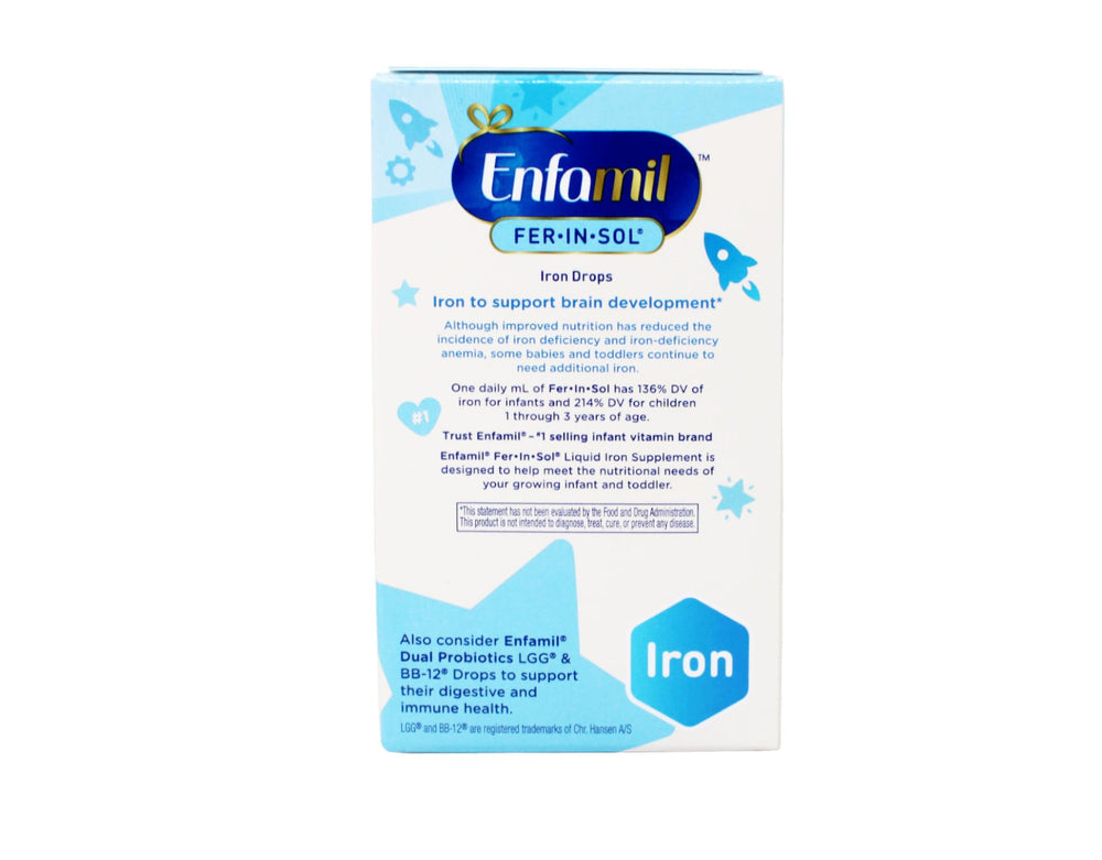 Two-bottle Fer-In-Sol pack for infant iron supplementation