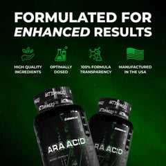 Enhanced ARA lean muscle support for workouts.