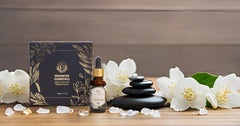 Enhanced Essentials Absolute Jasmine amber glass bottle protects scent from light degradation.