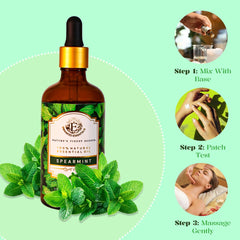 Enhanced Essentials Spearmint oil hair rinse to invigorate scalp