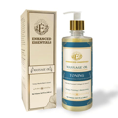 Enhanced Essentials Toning Oil massage action on skin for even application
