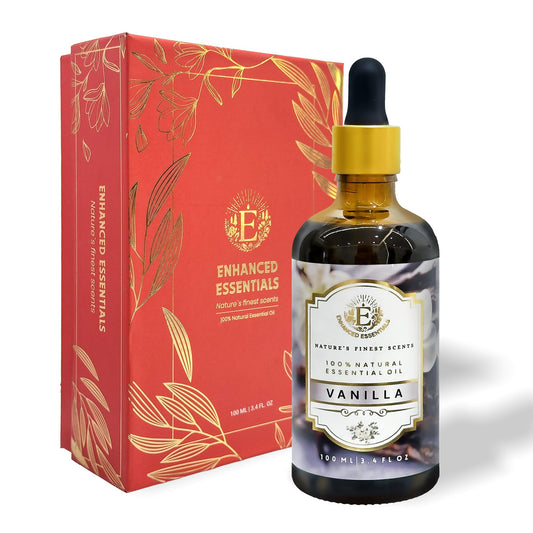 Enhanced Essentials Vanilla Oil bottle ready for everyday diffusion and aroma
