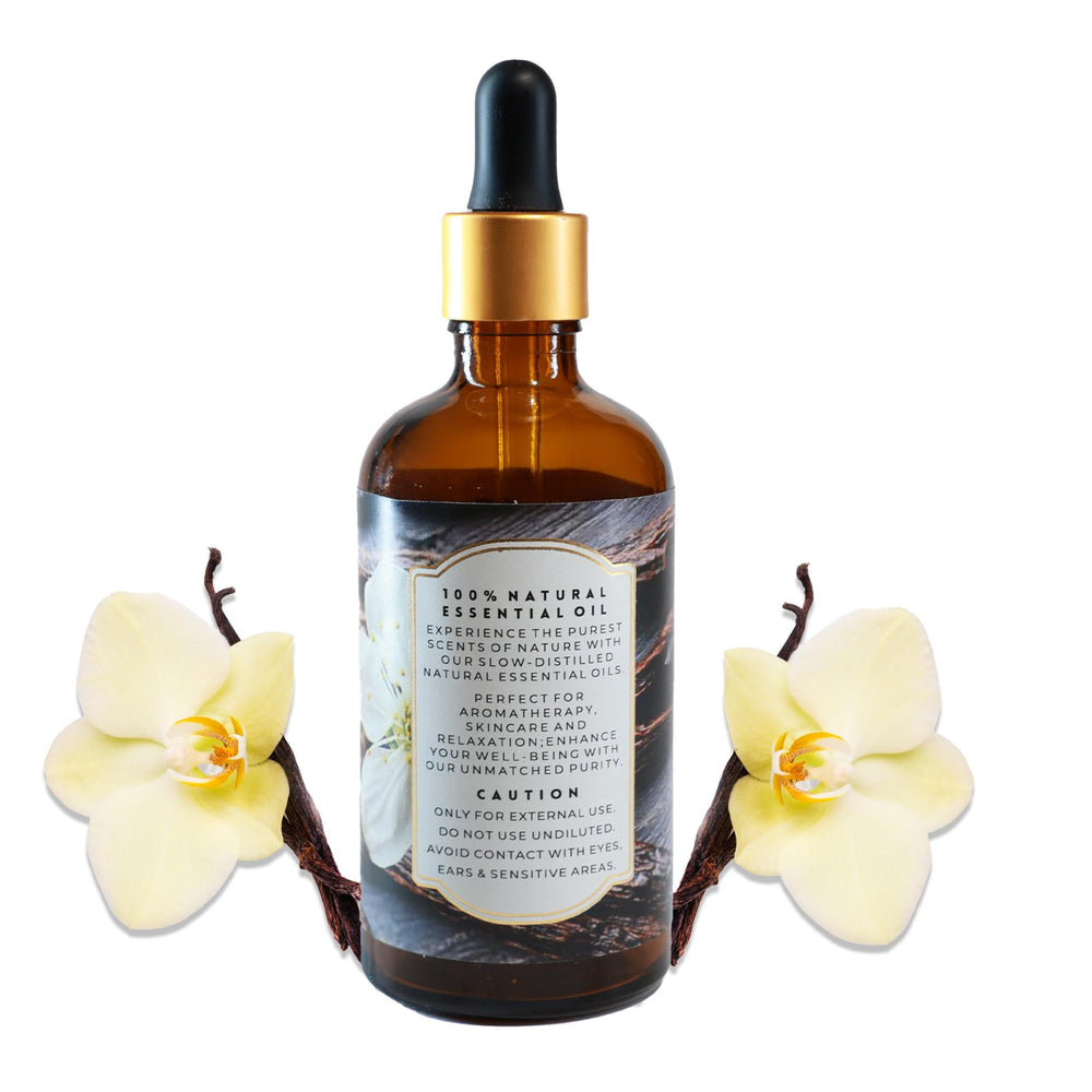 Close-up of Enhanced Essentials Vanilla Oil scent release and texture