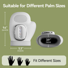 ENIPUS hand massager 5 compression levels demonstrated enabling personalized pressure for gentle relaxation