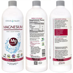 Eniva Liquid Magnesium serving measure highlights 1 oz dose simplicity.