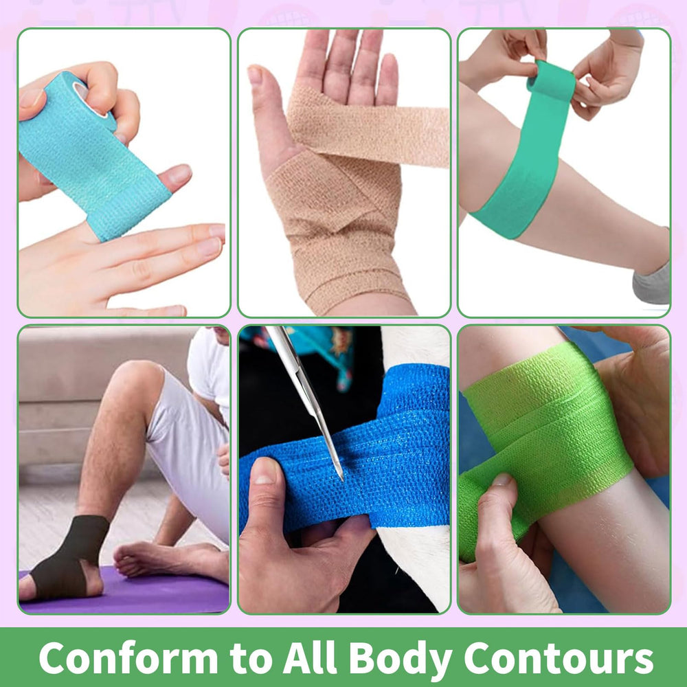Enjamyo wrap suitable for wrists, knees, and ankles during sport.
