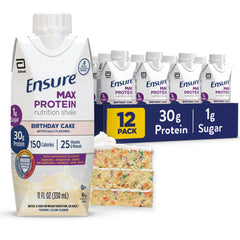 Ensure Max Protein bottle front highlights 30g protein for muscle support