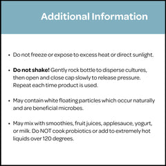 ENTEGRO Flourish Junior mild apple cider flavor invites easy daily intake.