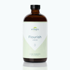 ENTEGRO Flourish Junior bottle front view for daily probiotic support