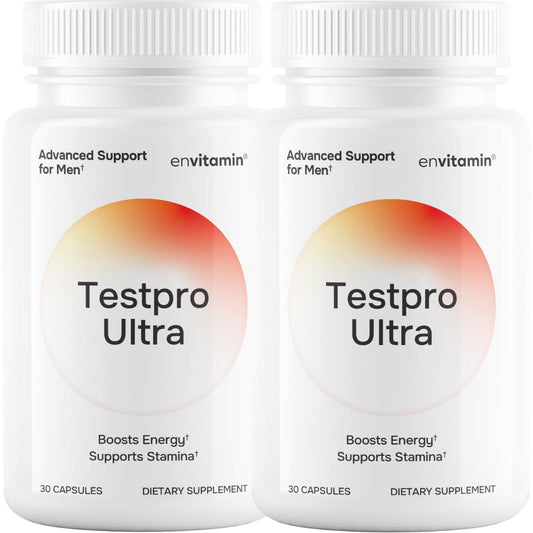 Envitamin Testpro Ultra Multivitamin for Men bottle front view for daily wellness