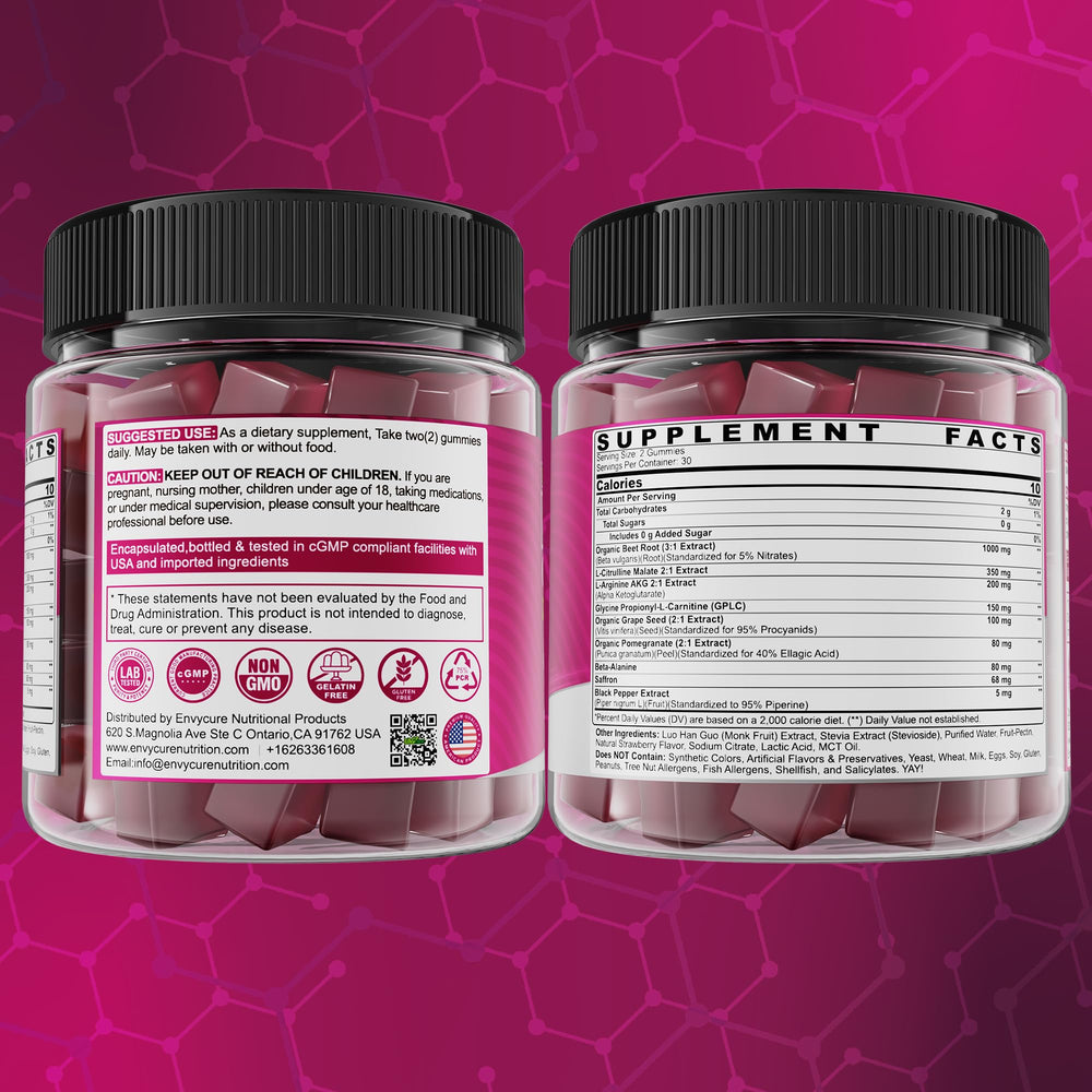 EnvyCure two gummies per day fit into busy routines.
