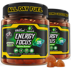 EnvyCure Energy Focus Gummies bottle for fast, jitter-free energy on the go.