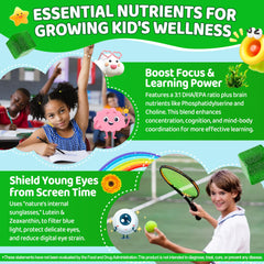 Vitamin D3 and K2 pairing in EnvyCure Kids Super Greens gummies.