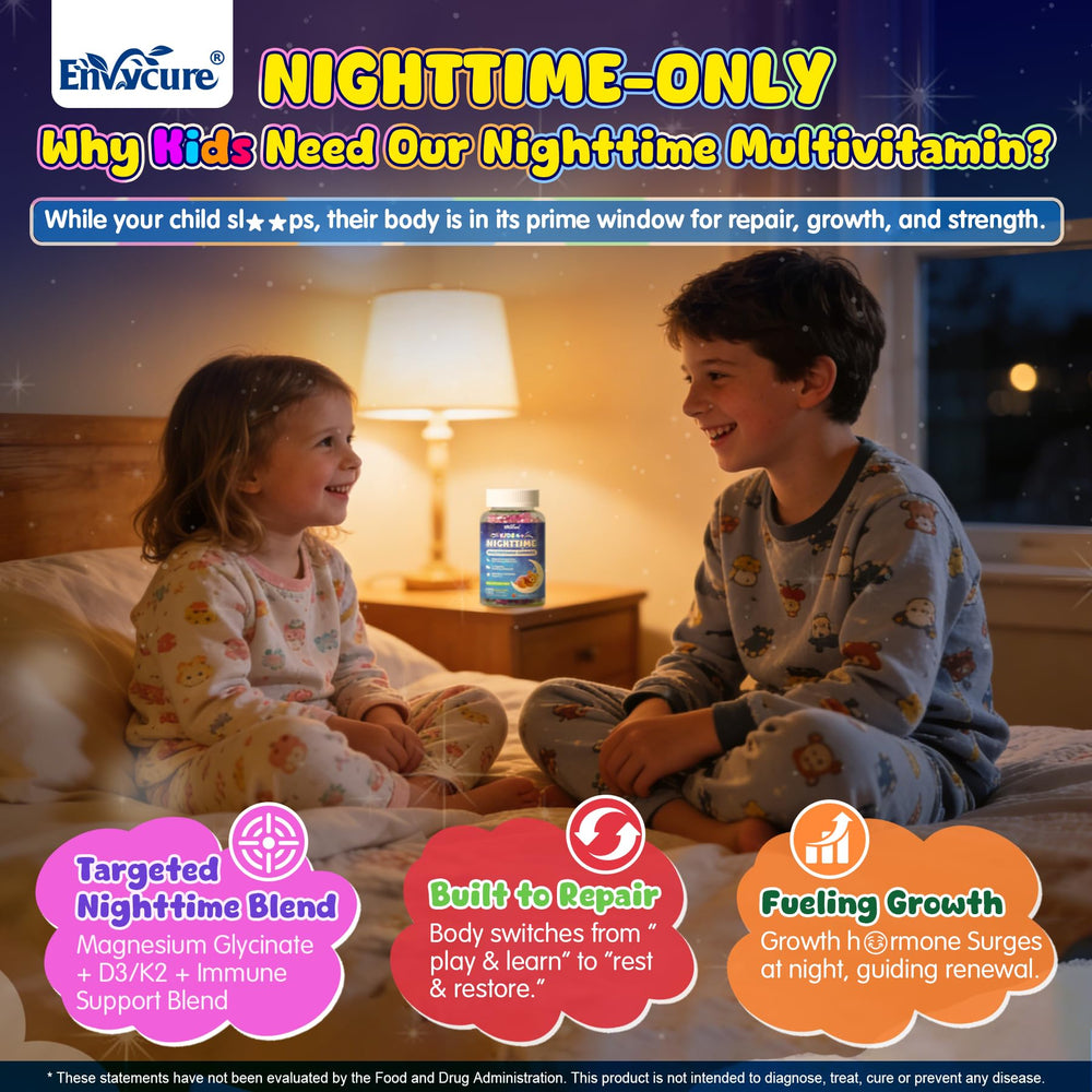 EnvyCure 2-pack front view highlights convenient nightly routine for growing kids.