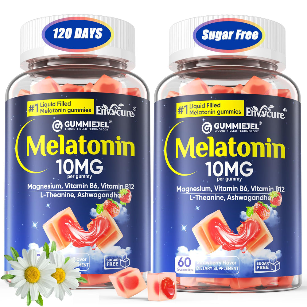 EnvyCure Melatonin Gummies bottle front for a calmer evening routine