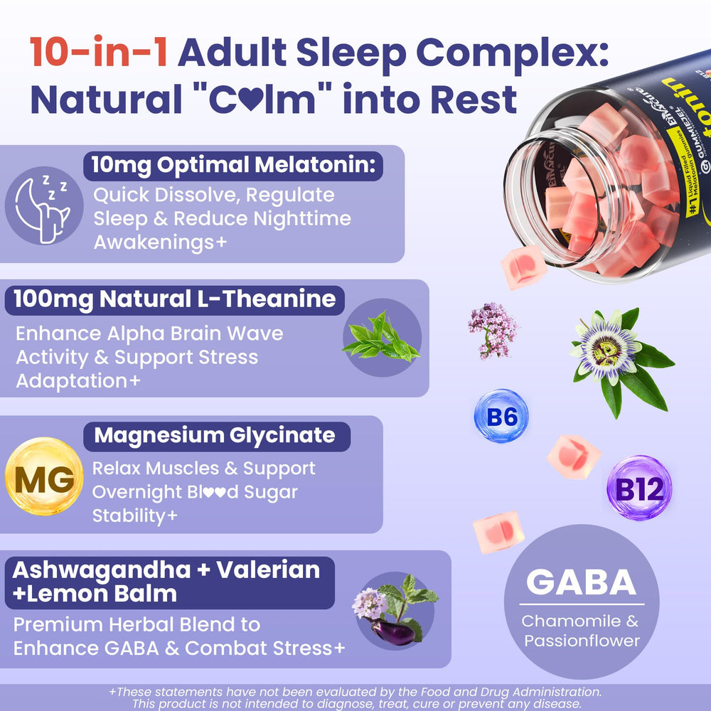 EnvyCure Melatonin Gummies being poured for a convenient nightly dose