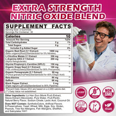 EnvyCure label close-up emphasizes natural nitrates for nitric oxide potential.