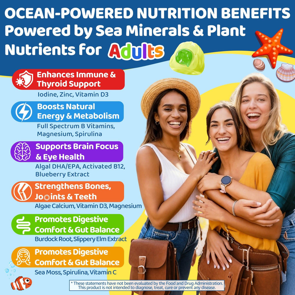 Gummies in hand show kid-friendly daily dosage for families.