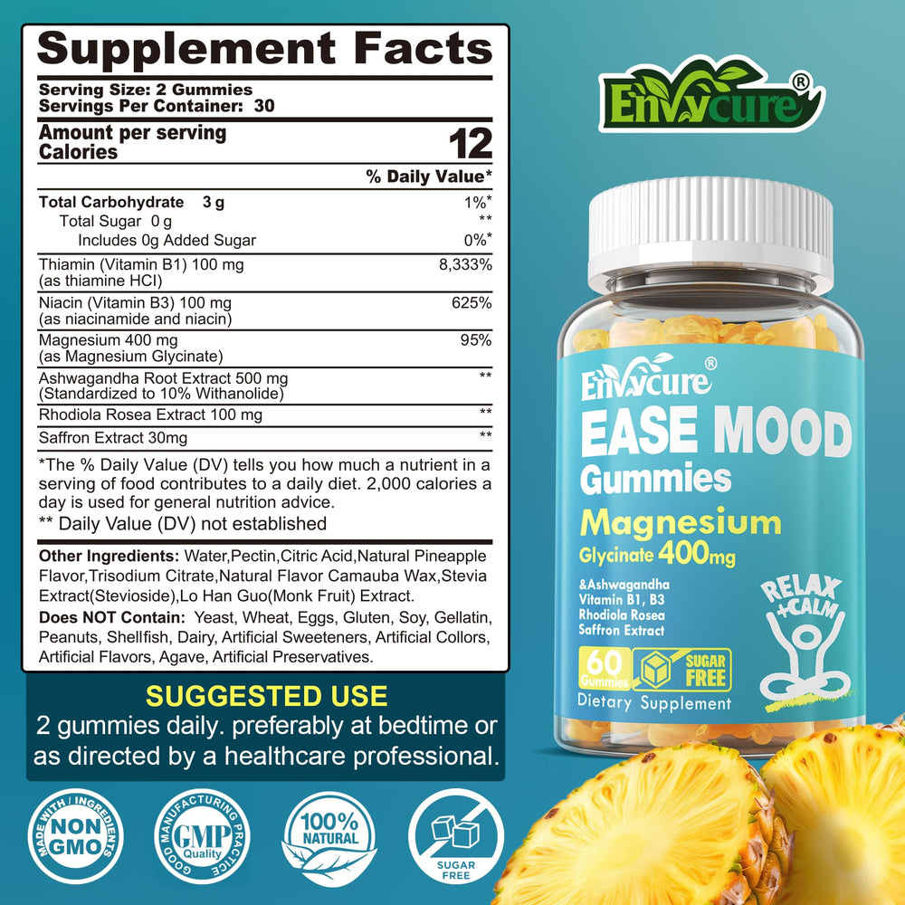 EnvyCure gummy texture close-up shows a smooth chew for relaxation.