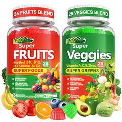 EnvyCure Super Greens Gummies bottle for convenient daily nutrition.