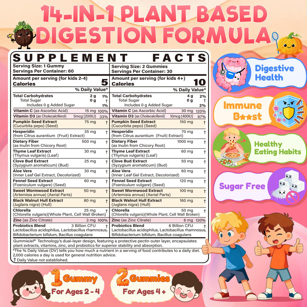 EnvyCure Toddler Gummies orange flavor packaging highlights 2-4 age dosage.