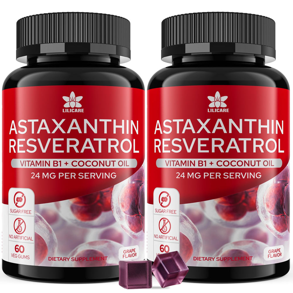 EnvyDeal Astaxanthin Gummies bottle front for vegan antioxidant support.