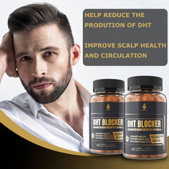 EnvyDeal DHT Blocker vegan label indicating non-GMO, gluten-free, plant-based