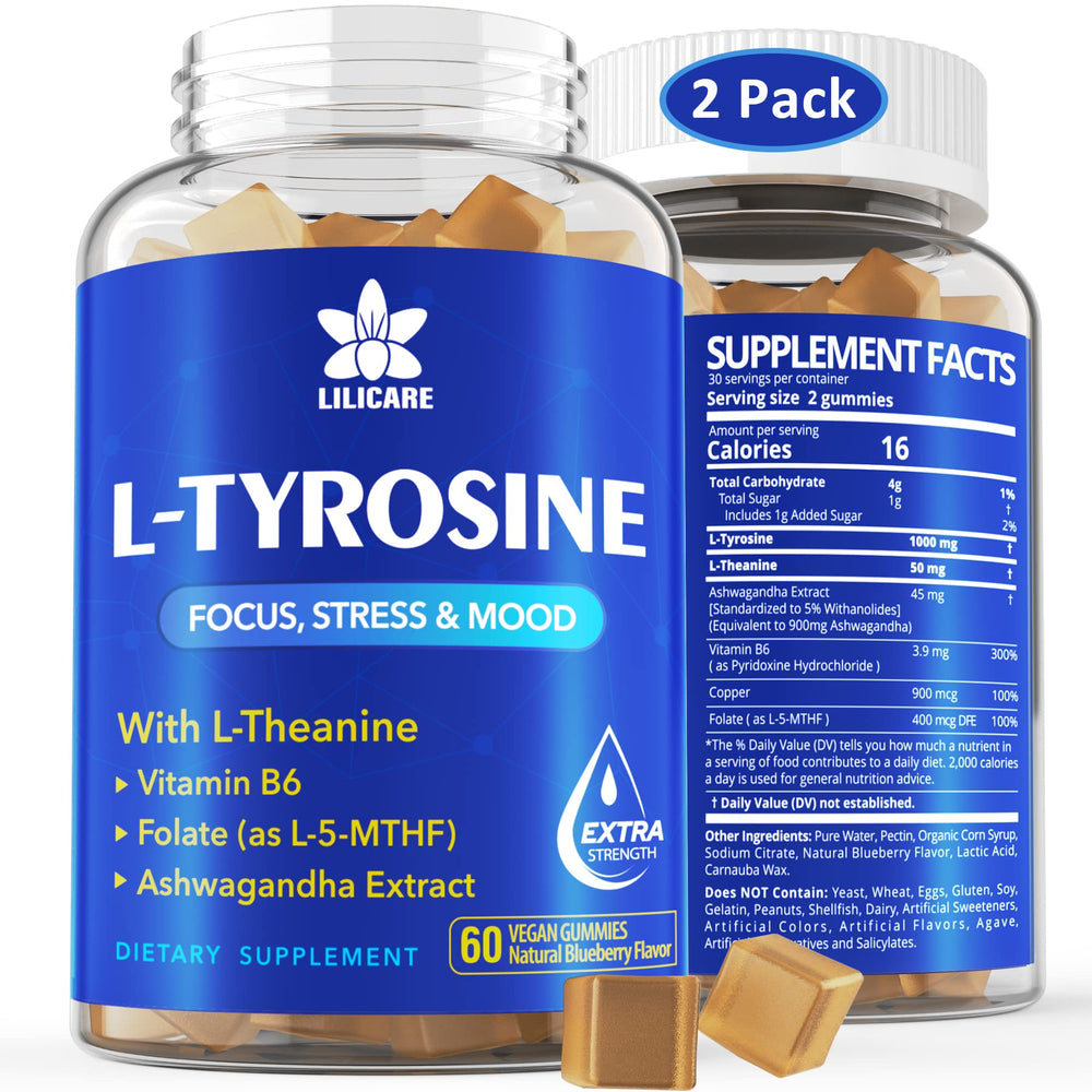 EnvyDeal Tyrosine Gummies focus boost for sharper concentration and memory