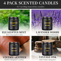 Enwhisco eucalyptus candle delivers a clean, uplifting note for focus.