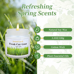 Enwhisco Spring Candle Set gardenia scent for elegant freshness