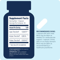 Enzyme Science Lypo Optimize label shows vegan and kosher certification.
