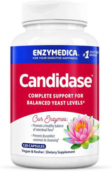 Enzymedica Candidase bottle front for gentle cleansing support