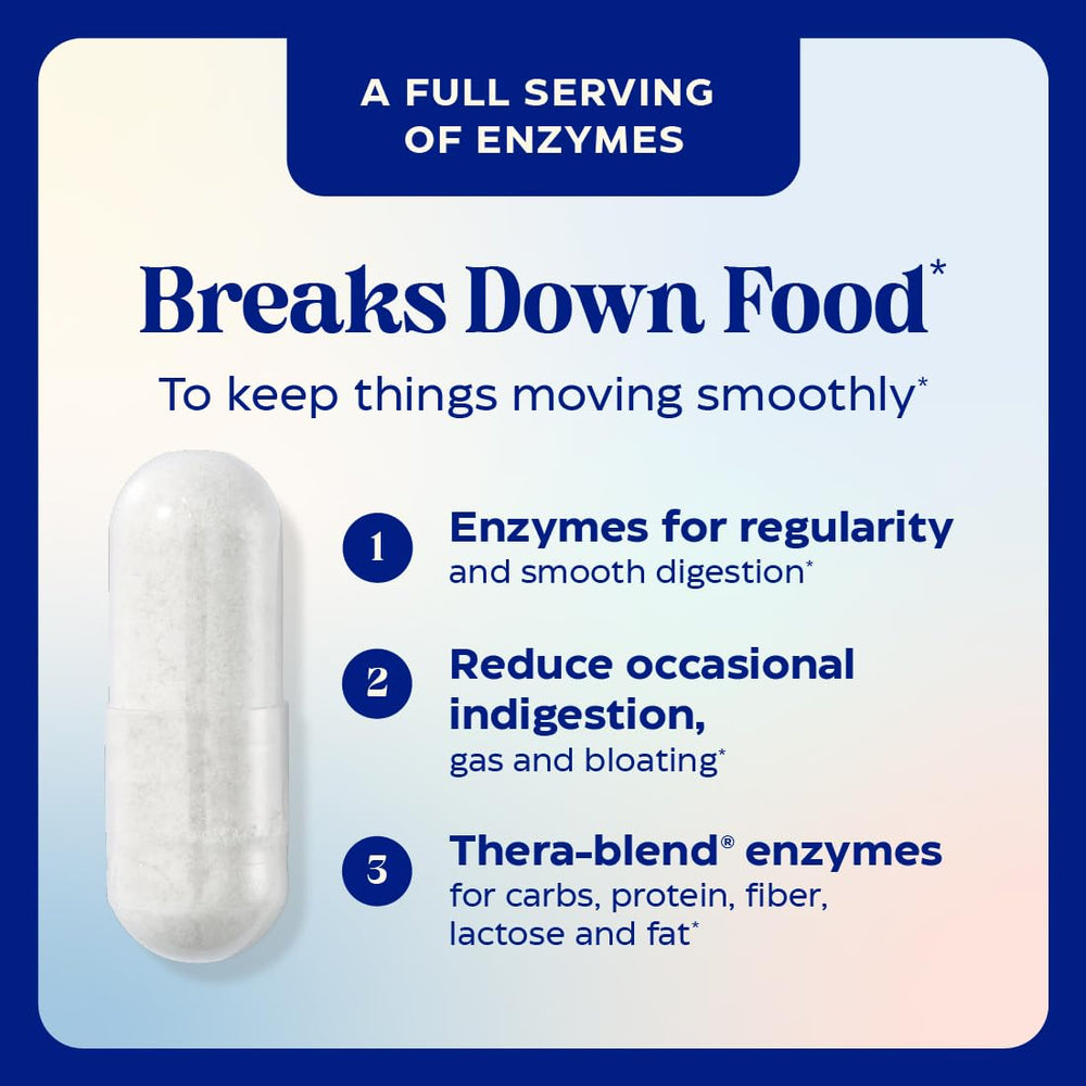 Enzymedica Dinner Duo broad-spectrum enzymes label for digestion.